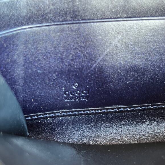 GUCCI GG Imprime Wallet Blue Canvas Wallet - Picture 9 of 13